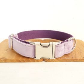 MUTTCO drawstring traction belt set (Option: Light purple Collar-M)