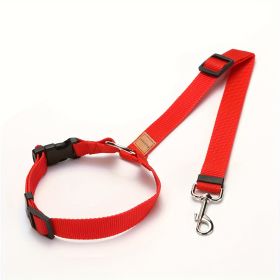 Dog Leash-Pet Leash (Color: Red)