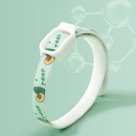 Pet Dog Repellent Collar, Cat Anti-flea Collar, Anti-lice External Neck Collar, Pet Flea Collar (Color: Green, Size: S)