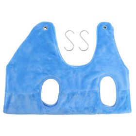 Pet Dog Cat Grooming Hammock Harness Dog Hammock Restraint Bag Helper Breathable Dogs Grooming Trimming Hammock Helper Cats (Color: Blue, Size: L)