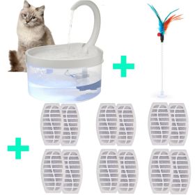 Pet Water Fountain Automatic Power-off When Lack of Water Bird Water Dispenser Dog Drinking Fountain With LED Light water level (Volume: 2L, Color: Water Fountain-12)