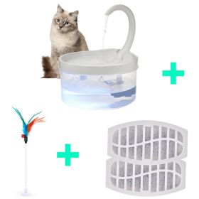 Pet Water Fountain Automatic Power-off When Lack of Water Bird Water Dispenser Dog Drinking Fountain With LED Light water level (Volume: 2L, Color: Water Fountain-2)